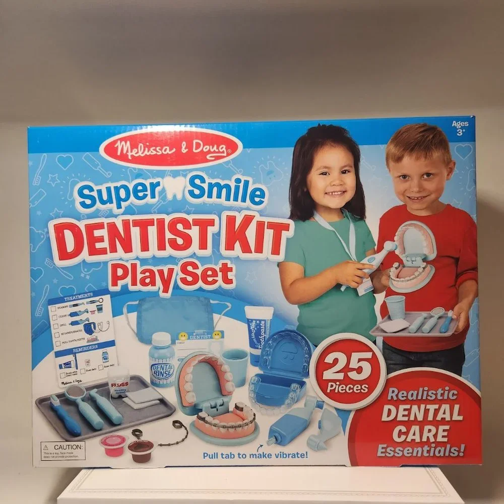 NEW Melissa & Doug Dentist Dental Pretend Play Teeth Set 25-piece